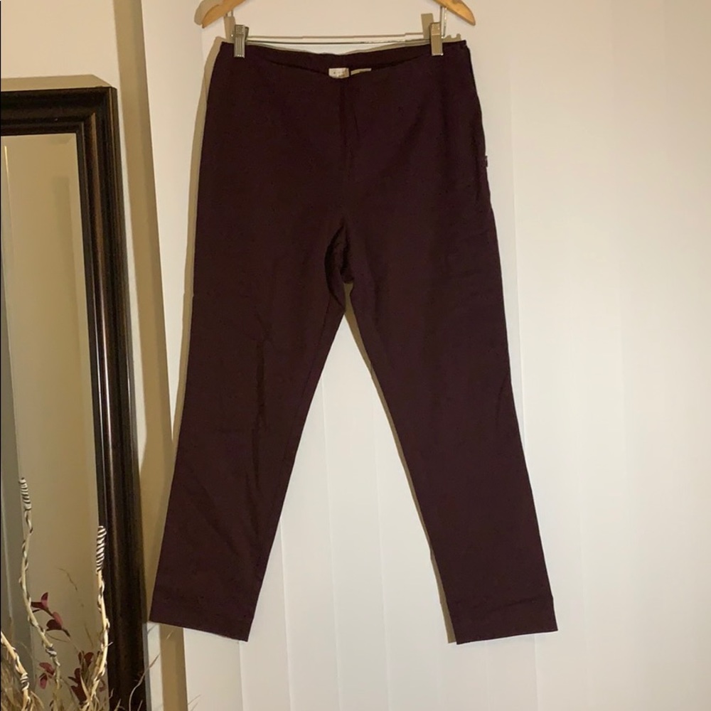 Wine-Colored Slacks